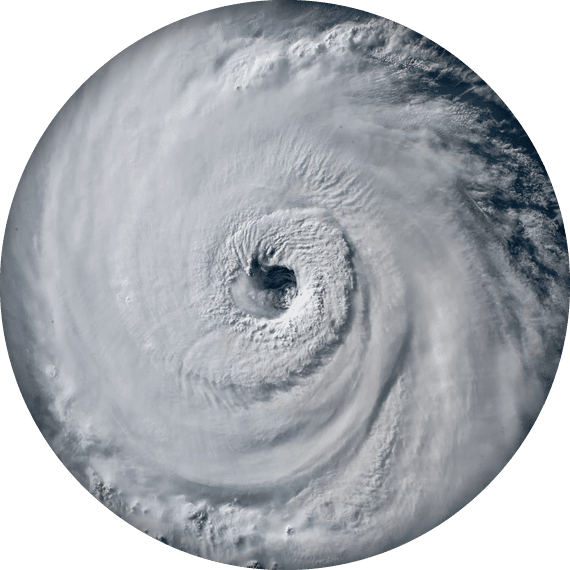 Satellite view. Hurricane Florence over the Atlantics close to the US coast . Elements of this image furnished by NASA.
